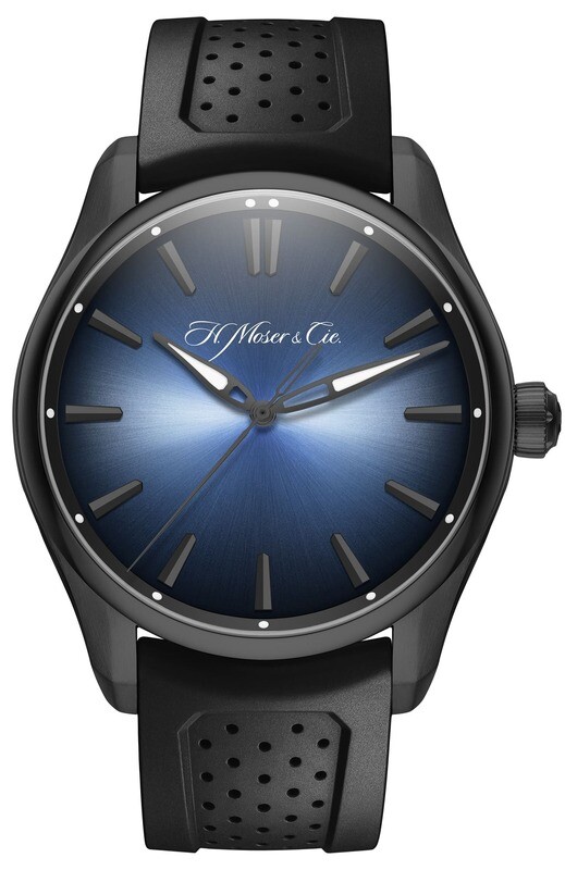 H. Moser & Cie. Pioneer Centre Seconds Funky Blue Black Edition