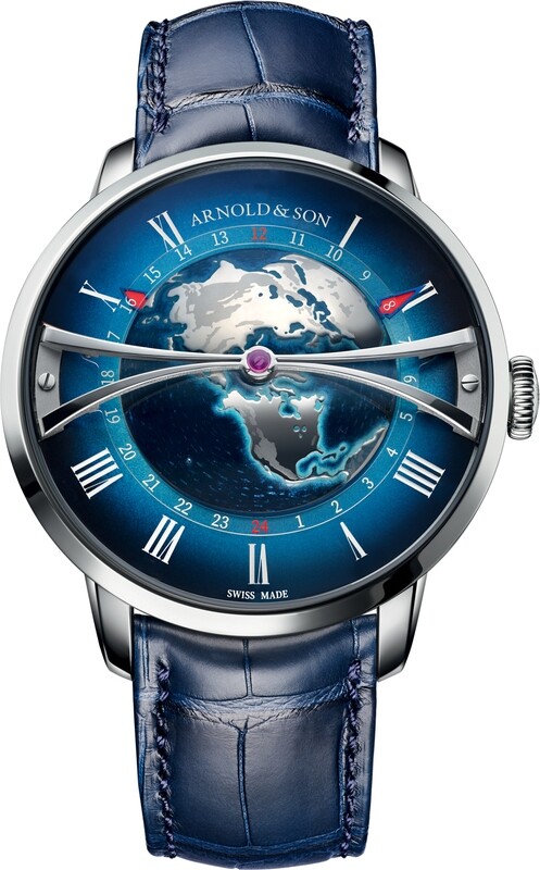 Arnold & Son Globetrotter Steel Blue 1WTAS.U01C.C153S