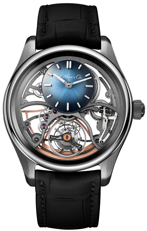 H. Moser & Cie. Pioneer Cylindrical Tourbillon Skeleton 3811-1200