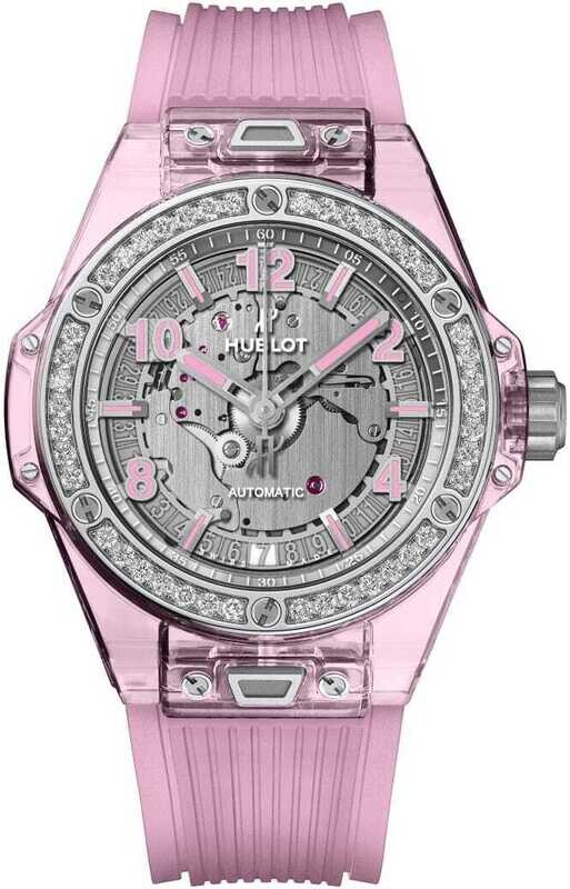 Hublot Big Bang One Click Pink Sapphire Diamonds 39mm 465.JP.4802.RT.1204