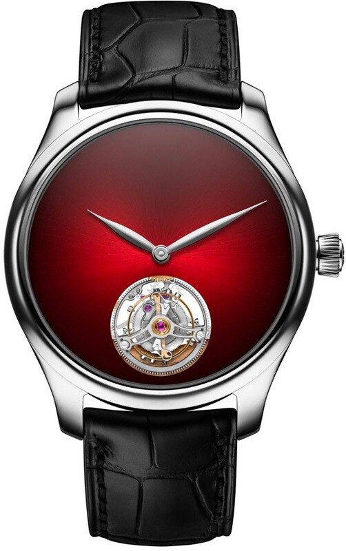 H Moser & Cie. Endeavour Tourbillon Red Fume White Gold 1804-0209