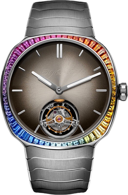 H. Moser & Cie. Streamliner Tourbillion Rainbow Sapphire 6804-1201