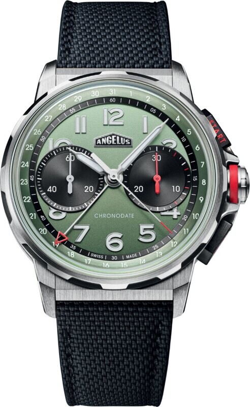 Angelus 0CDZF.F01A.K009B Chronodate Titanium Green