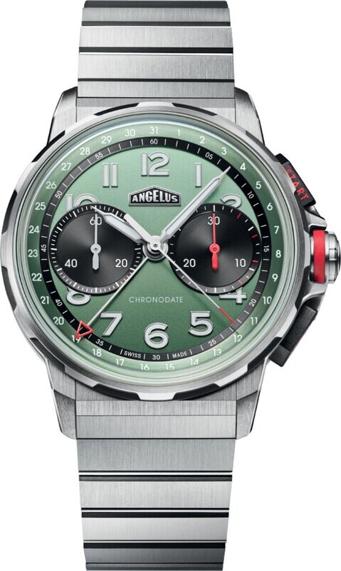 Angelus 0CDZF.F01A.M009T Chronodate Titanium Green Titanium