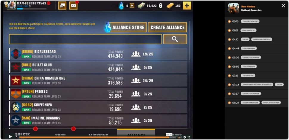 Hero Hunters mobile game